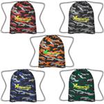 JH3812 Reflective Camo Drawstring Sports Pack with Custom Imprint